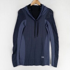 Under Armour Women's Top XS Blue Vanish Seamless Layer Long Sleeve Heatgear